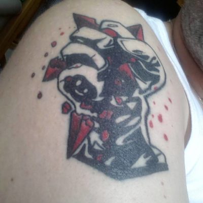 Tatuaż z motywem z okładki Jan Hardy #1