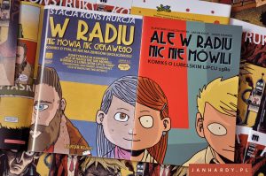 Jan Hardy w komiksie "W Radiu Nie Mówią Nic Ciekawego", który wchodzi w skład pierwszego papierowego wydania komiksu Konstrukt #2